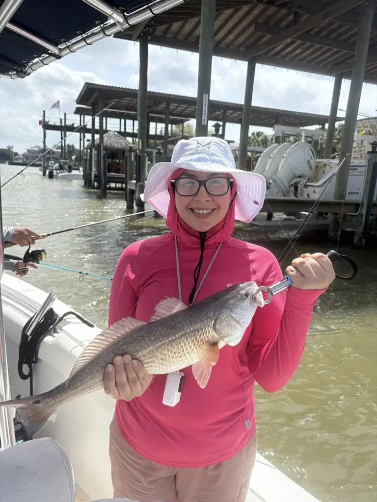 Galveston Bay flats fishing redfish and trout charter experience